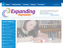 Tablet Screenshot of expandingexpression.com